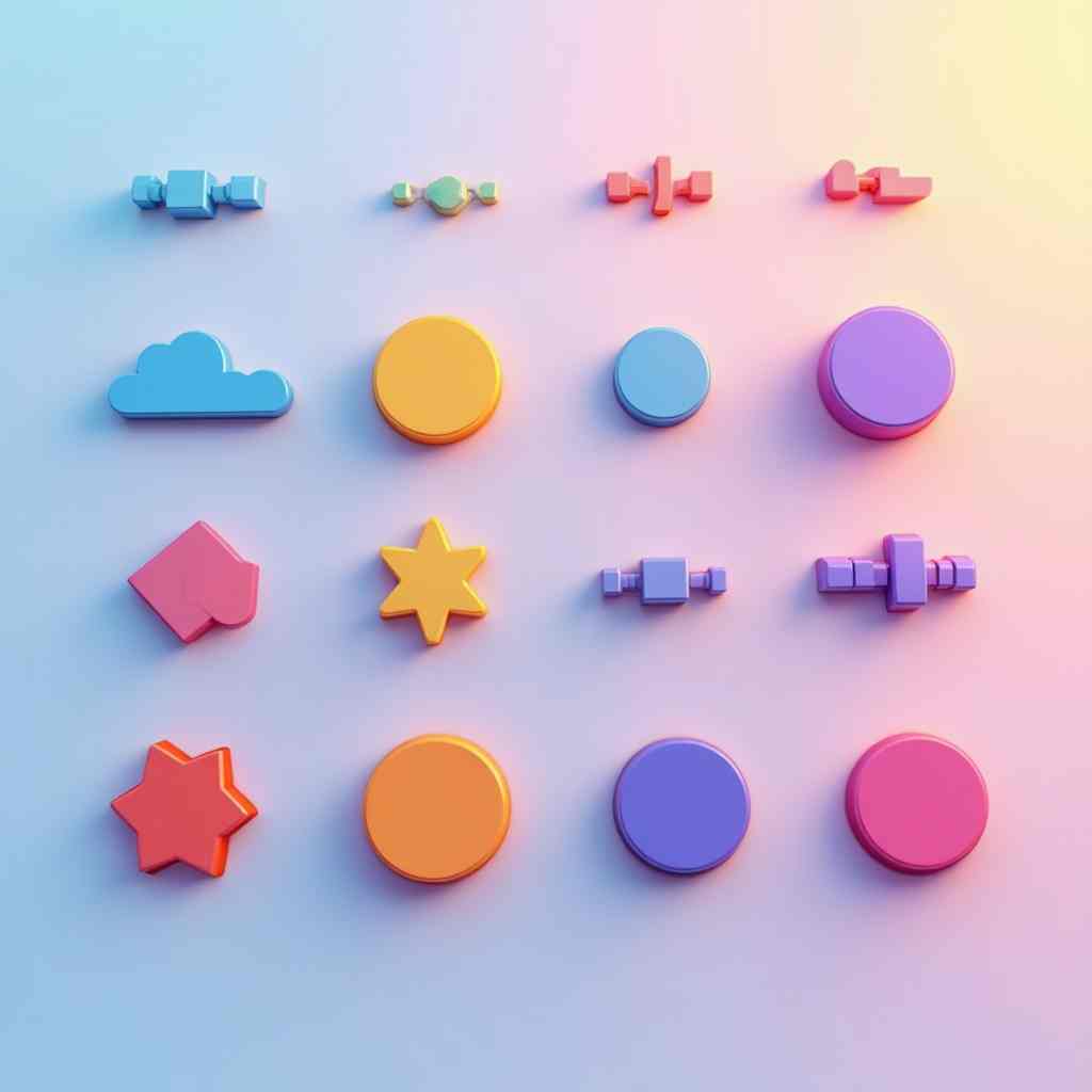 Rainbow volume adjustment buttons PSD